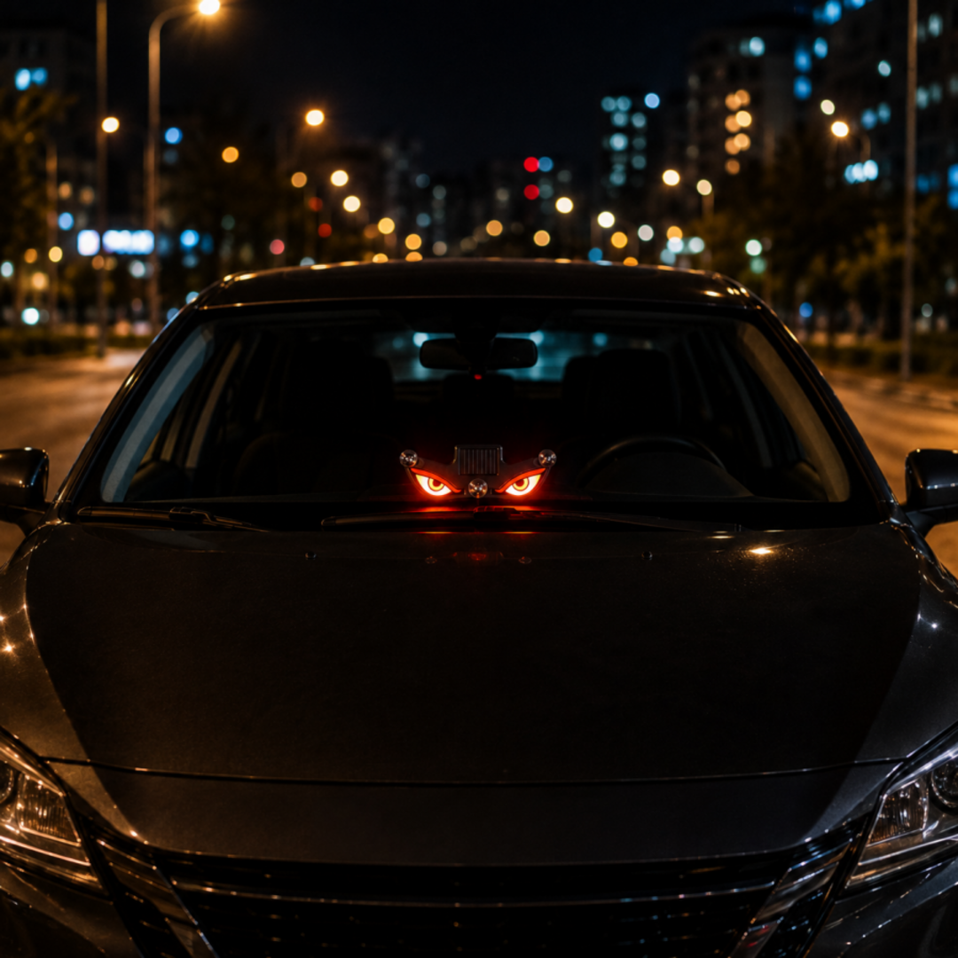 Autron™ Güneş Enerjili Şeytan Gözü LED Araba Cam Lambası